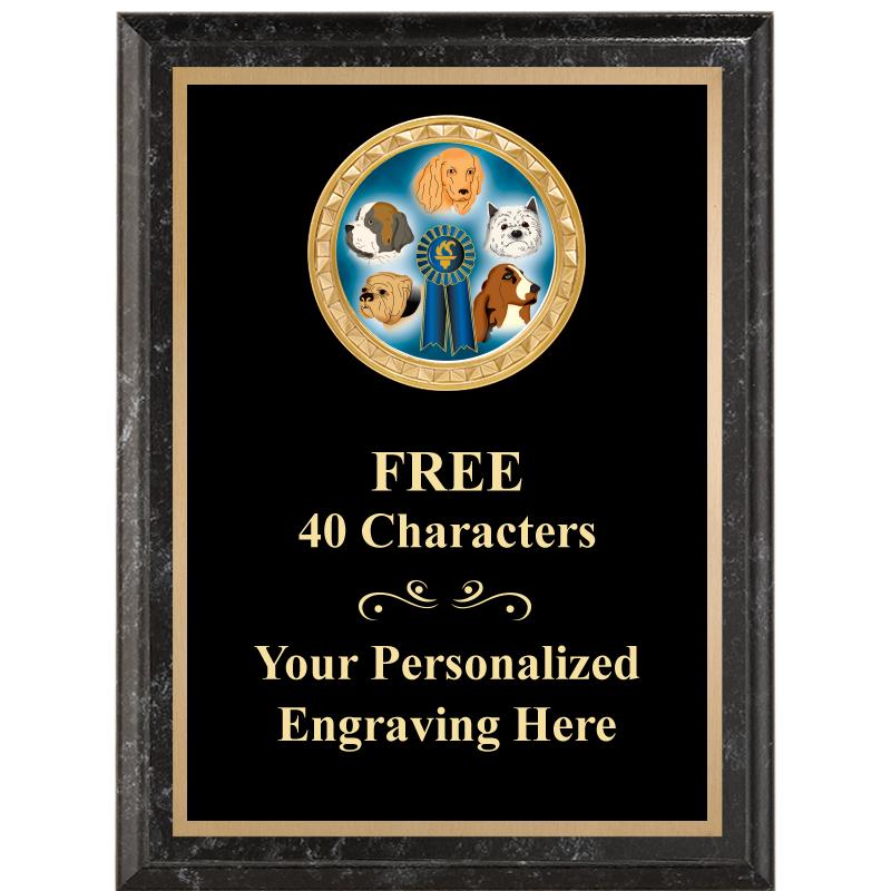 6X8 BLACK EXECUTIVE INSERT PLQ