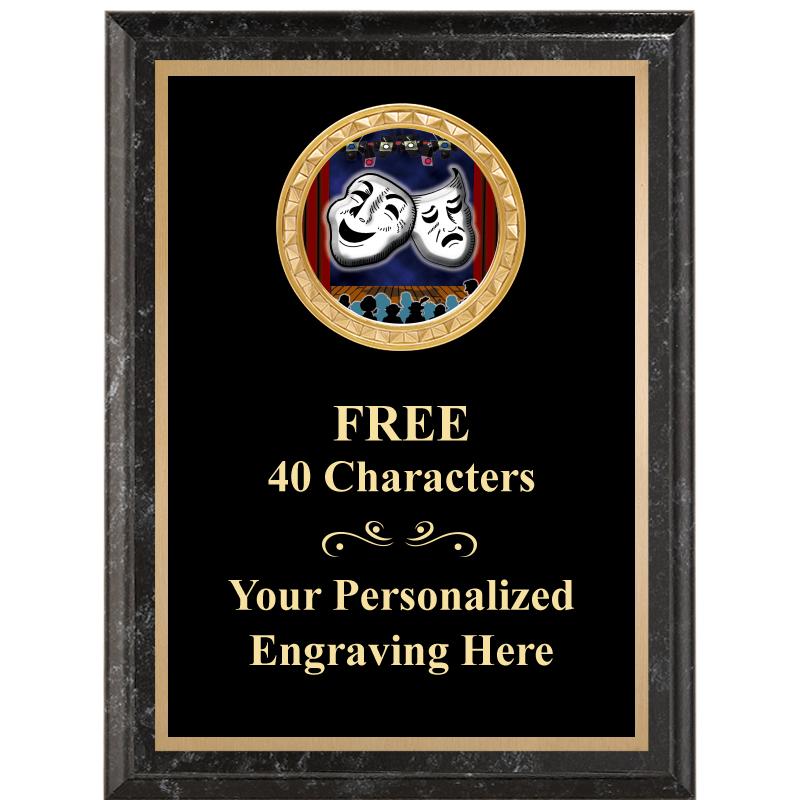 6X8 BLACK EXECUTIVE INSERT PLQ