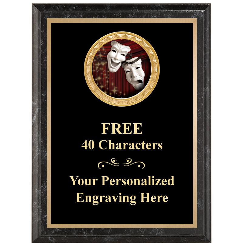 6X8 BLACK EXECUTIVE INSERT PLQ