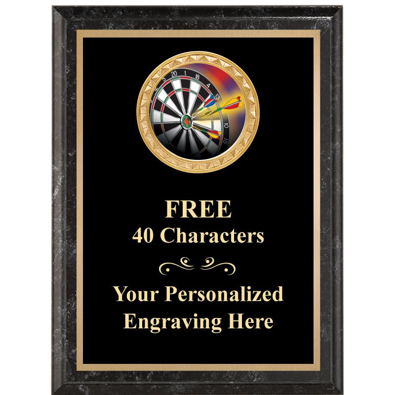 6X8 BLACK EXECUTIVE INSERT PLQ