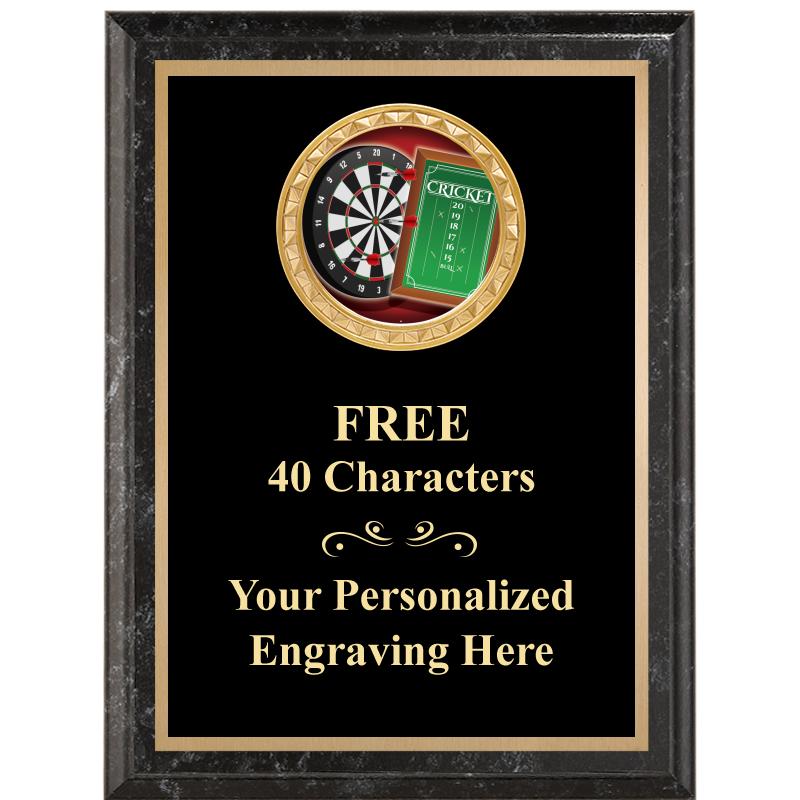 6X8 BLACK EXECUTIVE INSERT PLQ