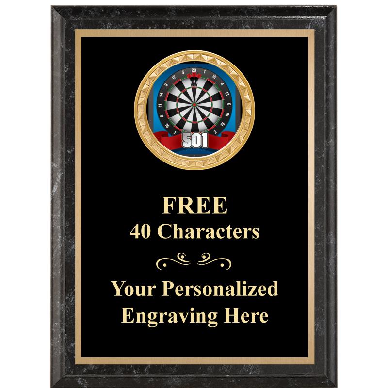 6X8 BLACK EXECUTIVE INSERT PLQ