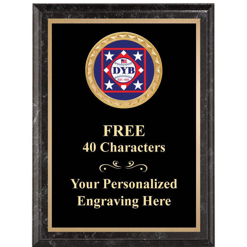 6X8 BLACK EXECUTIVE INSERT PLQ