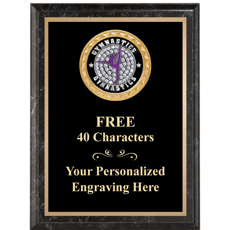 6X8 BLACK EXECUTIVE INSERT PLQ