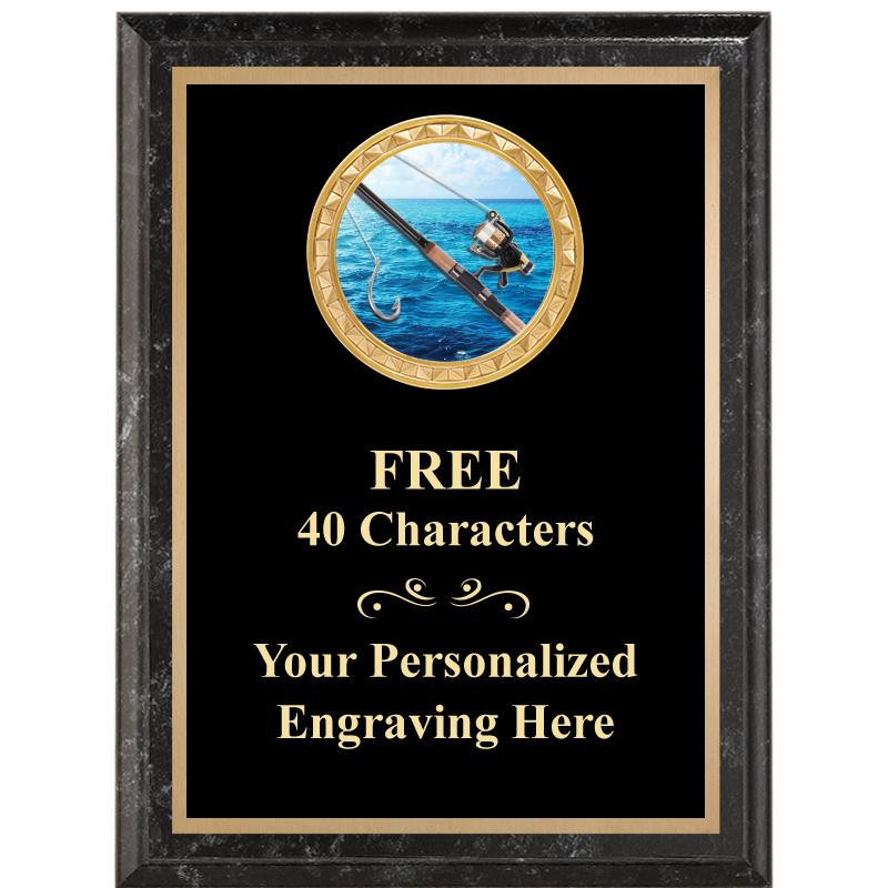 6X8 BLACK EXECUTIVE INSERT PLQ