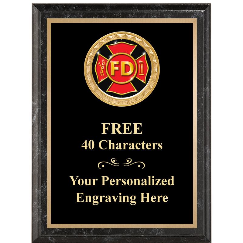 6X8 BLACK EXECUTIVE INSERT PLQ