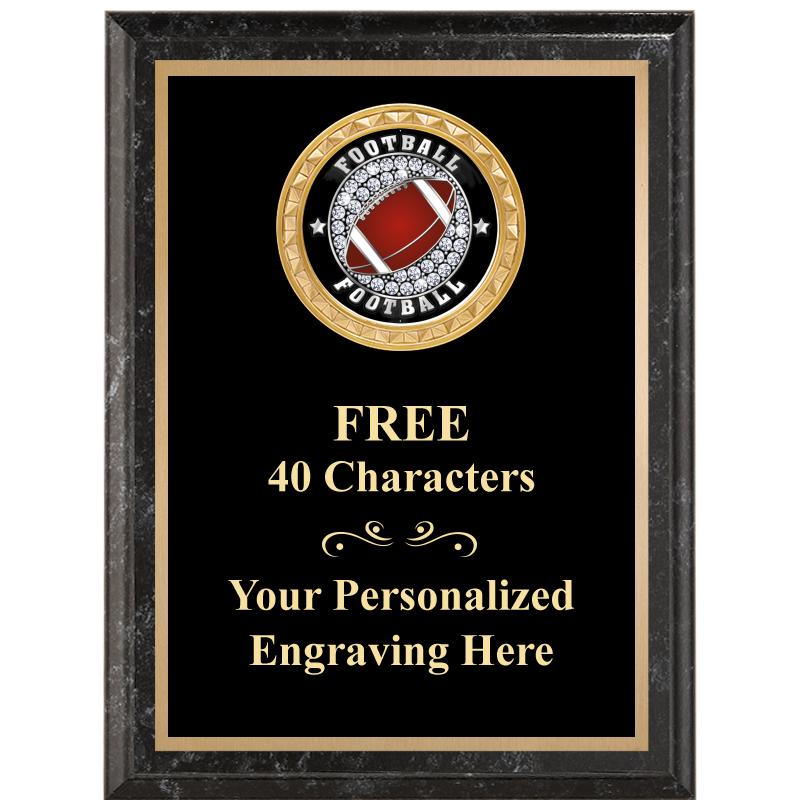 6X8 BLACK EXECUTIVE INSERT PLQ