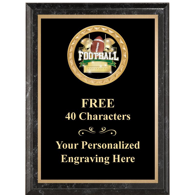 6X8 BLACK EXECUTIVE INSERT PLQ