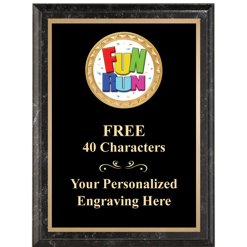 6X8 BLACK EXECUTIVE INSERT PLQ