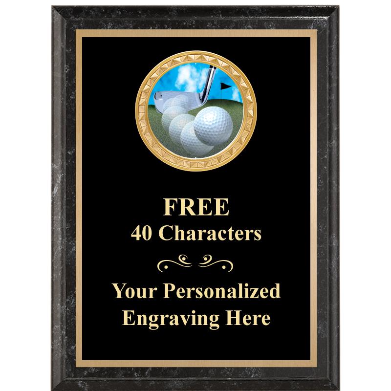 6X8 BLACK EXECUTIVE INSERT PLQ