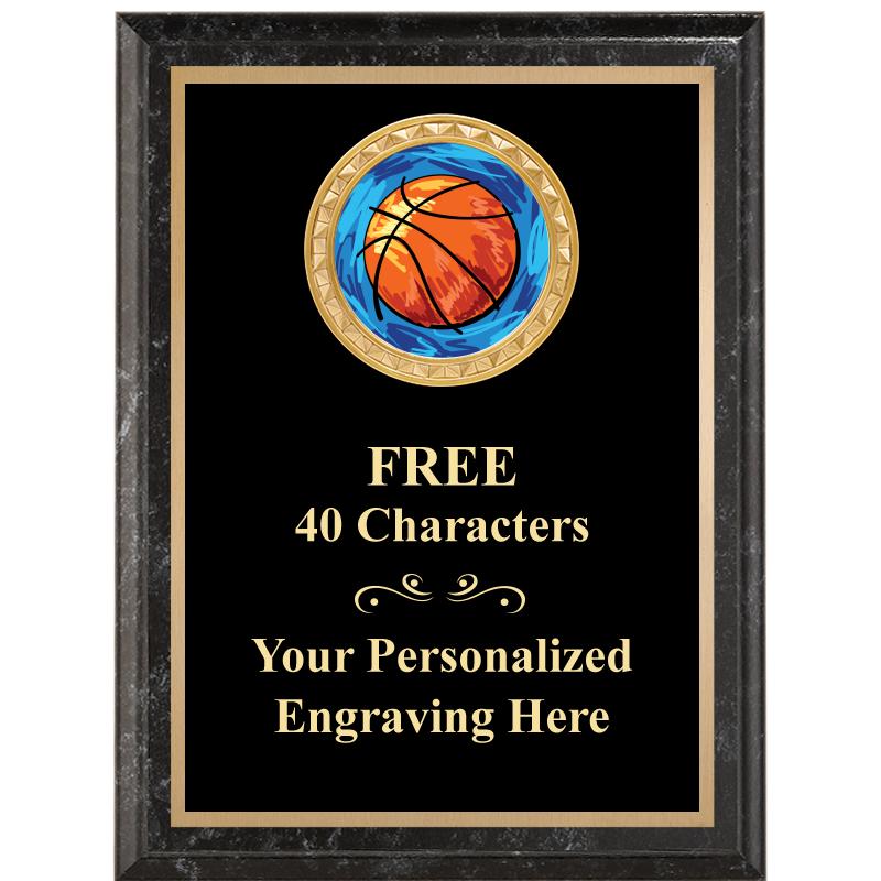 6X8 BLACK EXECUTIVE INSERT PLQ