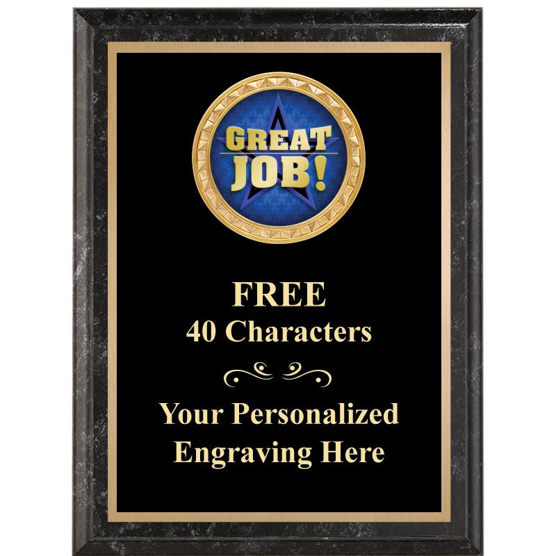 6X8 BLACK EXECUTIVE INSERT PLQ