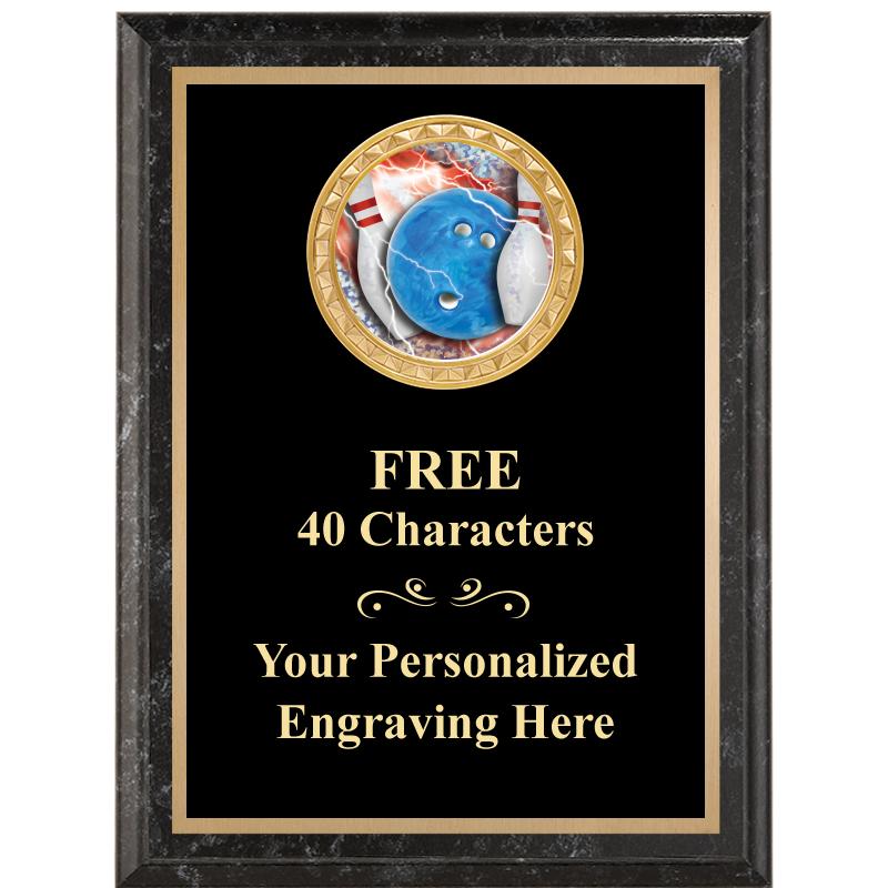 6X8 BLACK EXECUTIVE INSERT PLQ