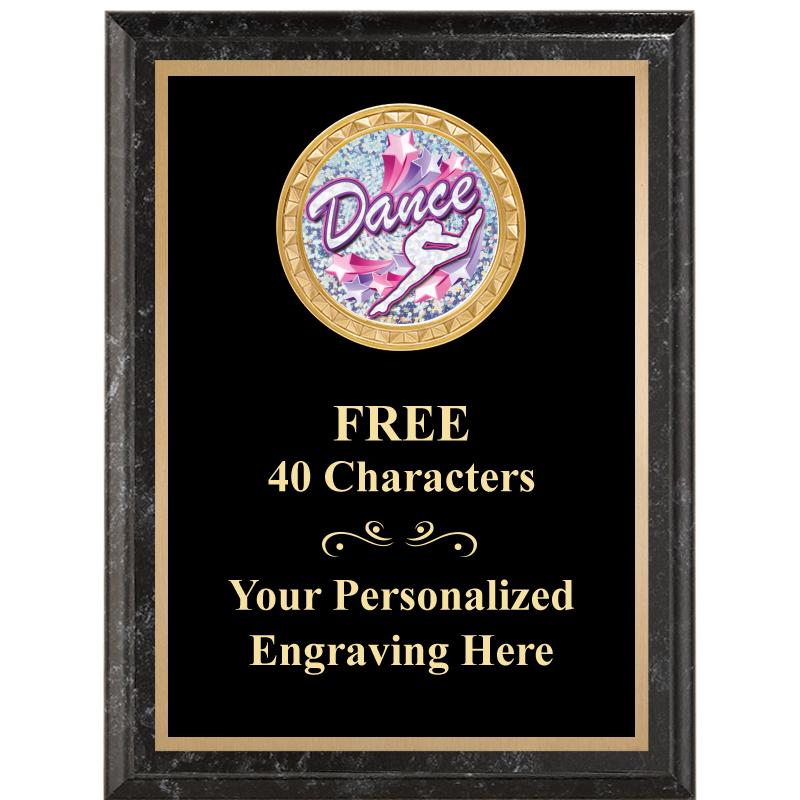 6X8 BLACK EXECUTIVE INSERT PLQ