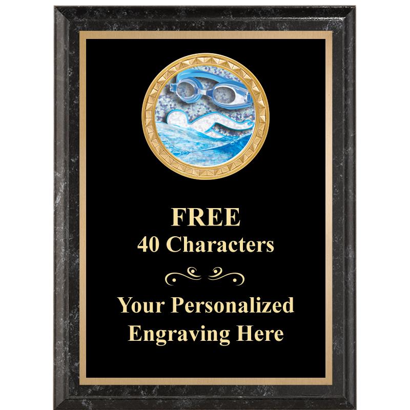 6X8 BLACK EXECUTIVE INSERT PLQ