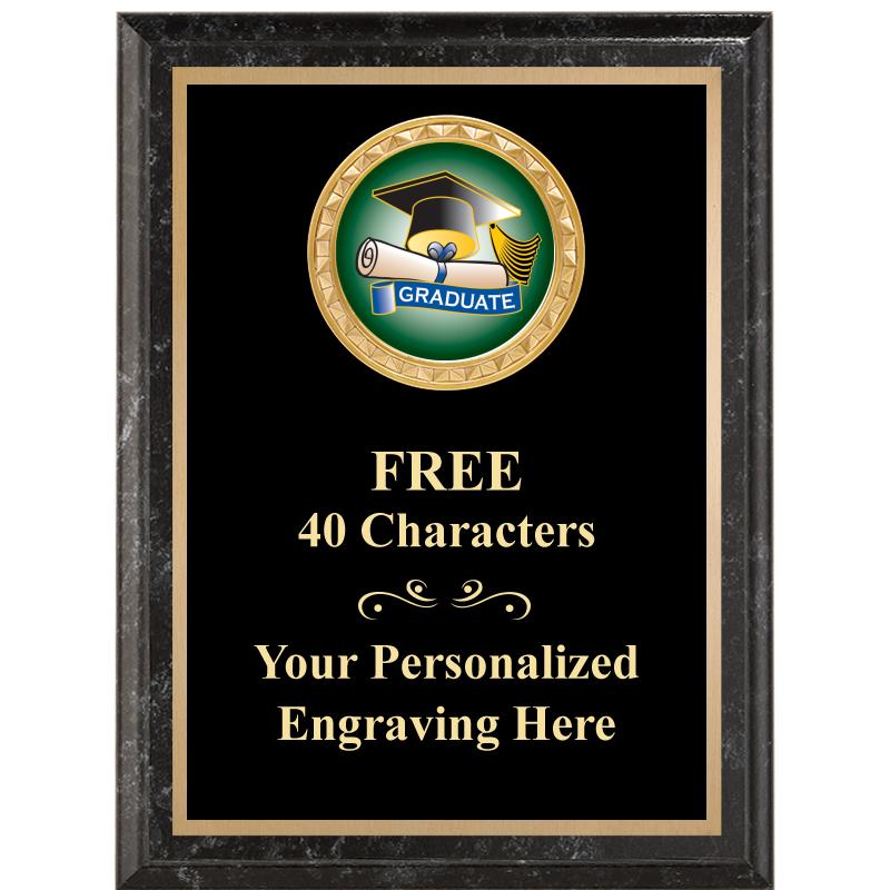 6X8 BLACK EXECUTIVE INSERT PLQ