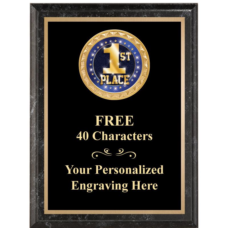 6X8 BLACK EXECUTIVE INSERT PLQ