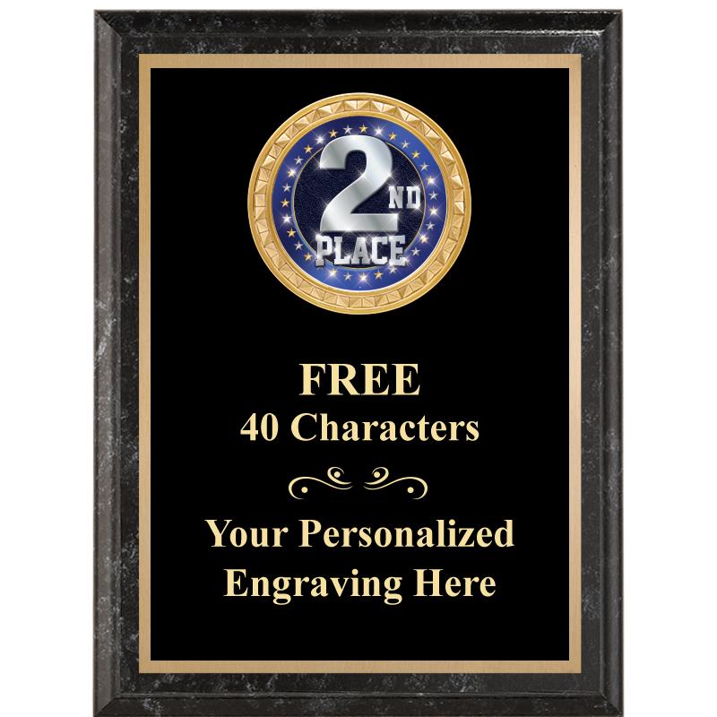 6X8 BLACK EXECUTIVE INSERT PLQ