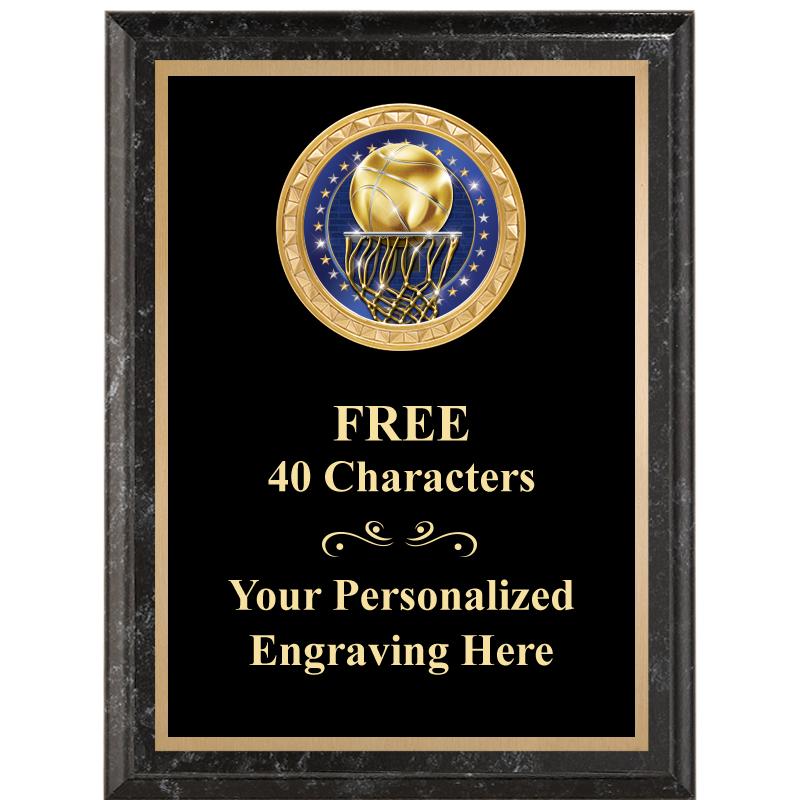 6X8 BLACK EXECUTIVE INSERT PLQ