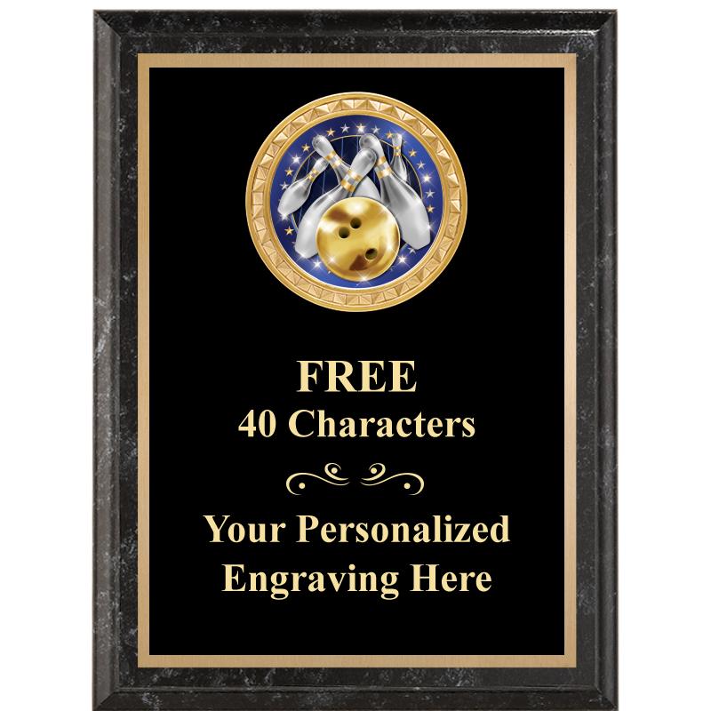 6X8 BLACK EXECUTIVE INSERT PLQ