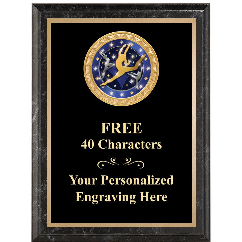 6X8 BLACK EXECUTIVE INSERT PLQ