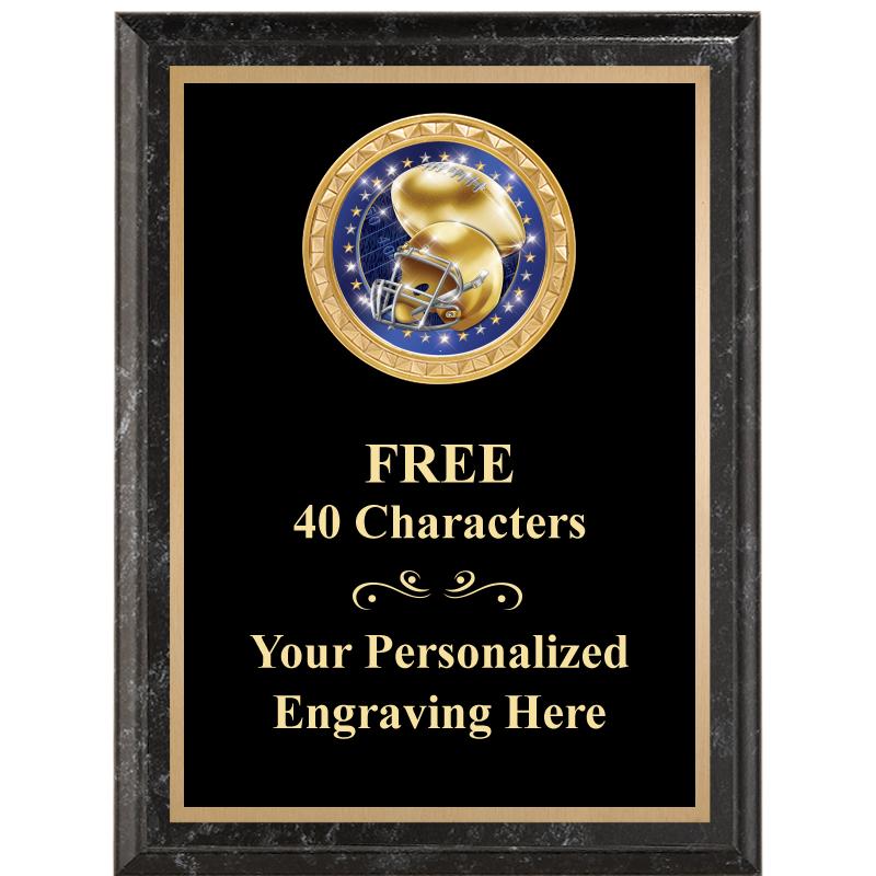 6X8 BLACK EXECUTIVE INSERT PLQ