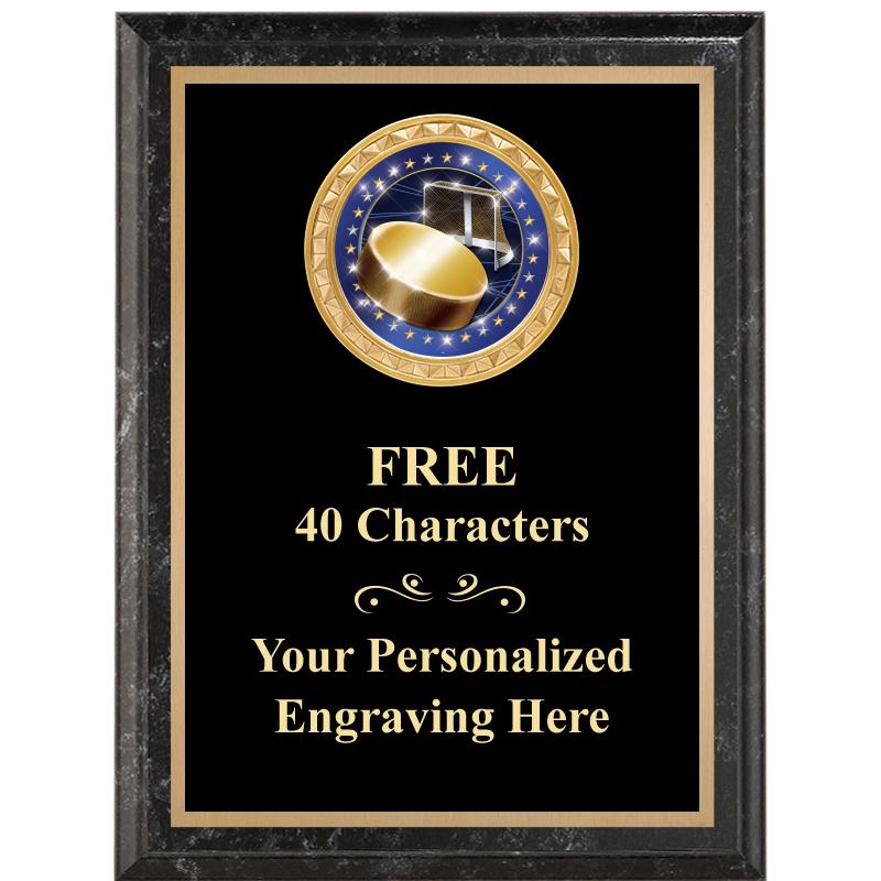 6X8 BLACK EXECUTIVE INSERT PLQ