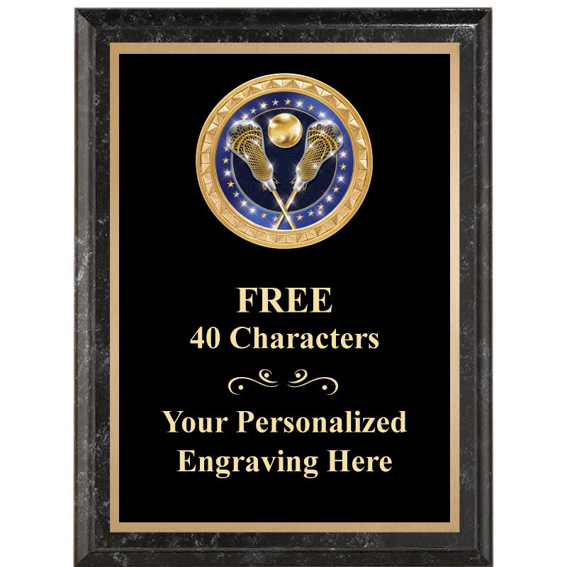 6X8 BLACK EXECUTIVE INSERT PLQ