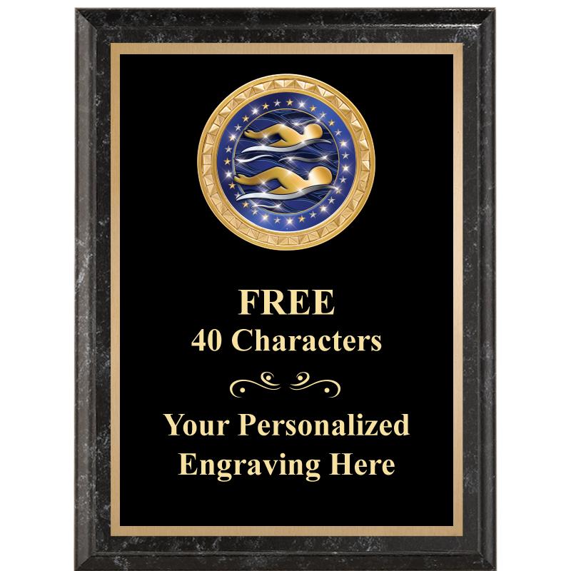 6X8 BLACK EXECUTIVE INSERT PLQ