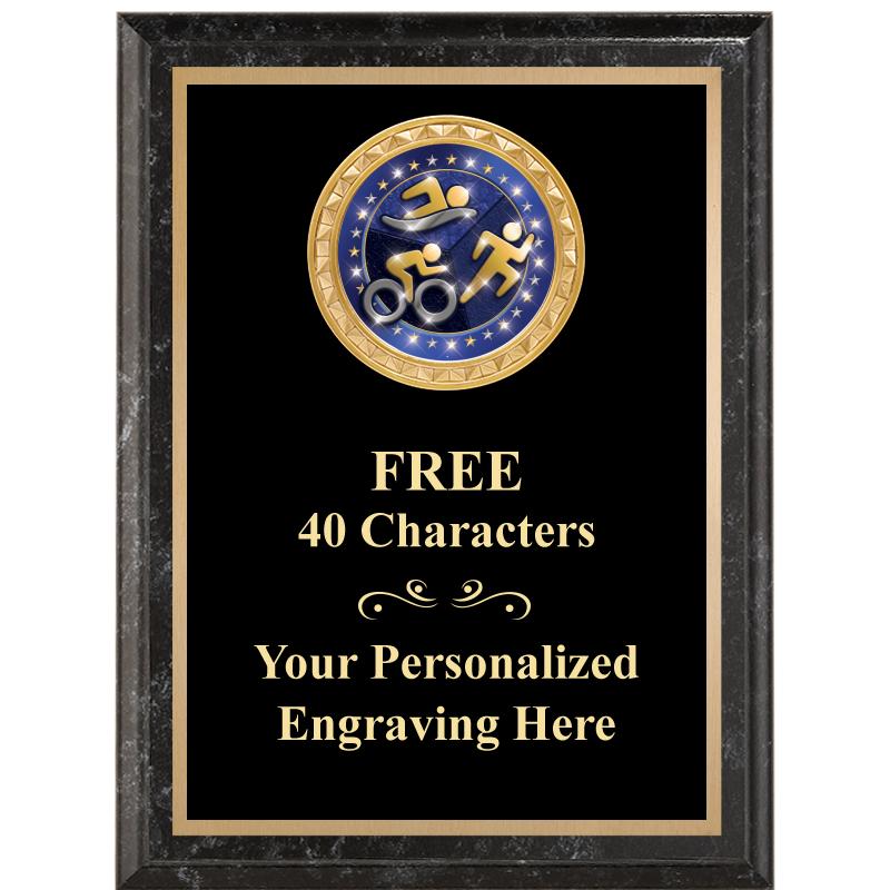 6X8 BLACK EXECUTIVE INSERT PLQ