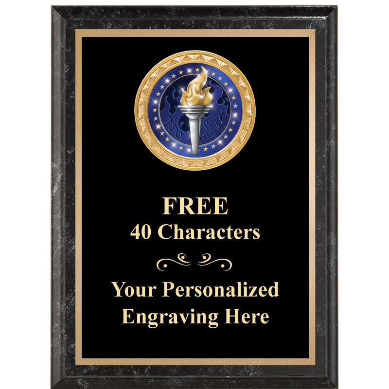 6X8 BLACK EXECUTIVE INSERT PLQ