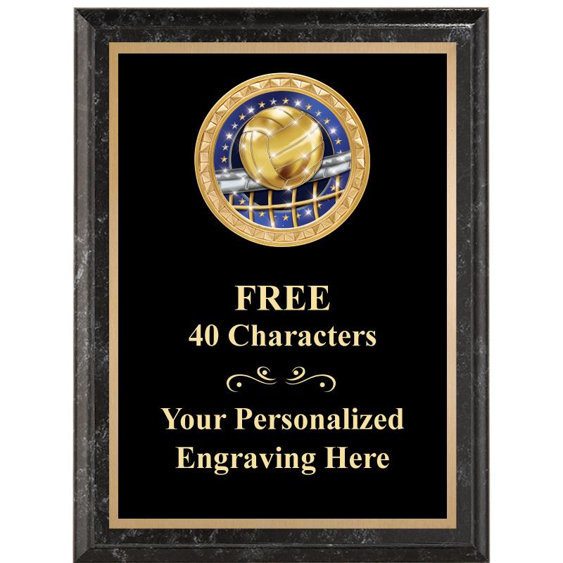 6X8 BLACK EXECUTIVE INSERT PLQ