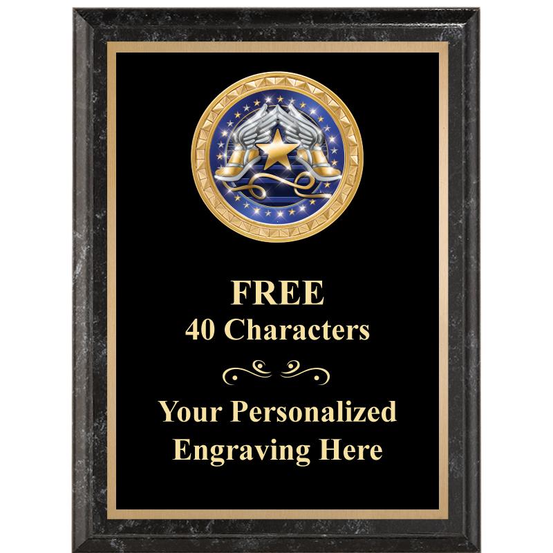 6X8 BLACK EXECUTIVE INSERT PLQ