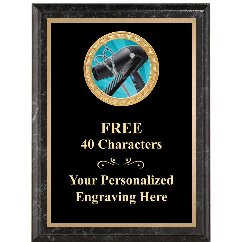 6X8 BLACK EXECUTIVE INSERT PLQ