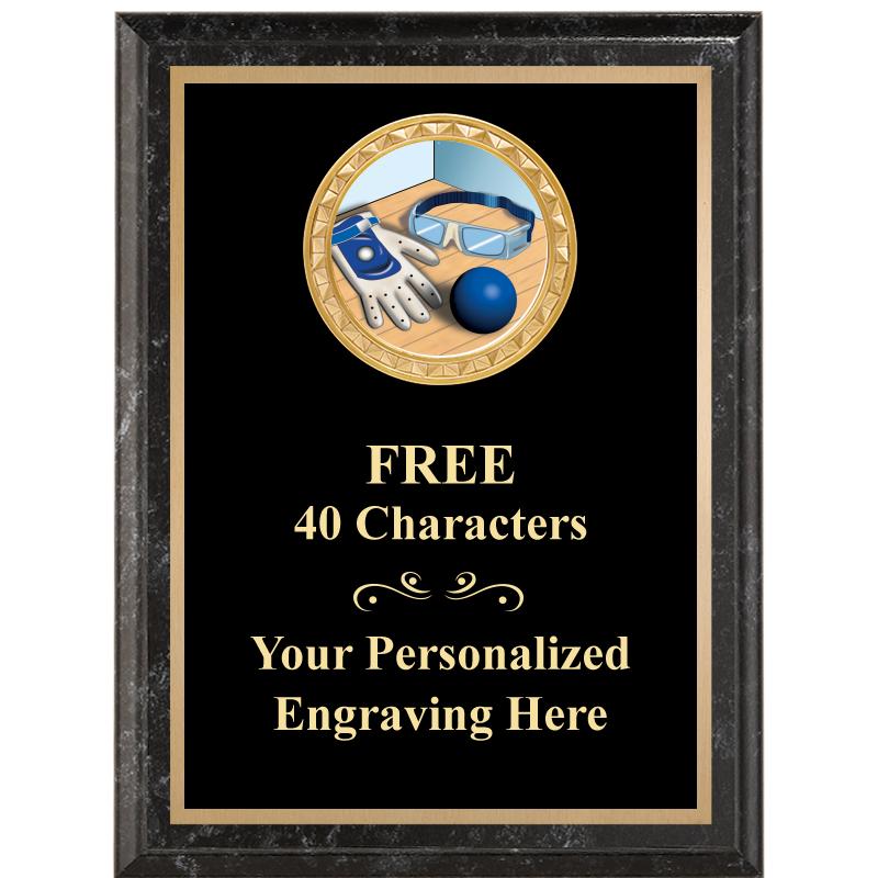 6X8 BLACK EXECUTIVE INSERT PLQ