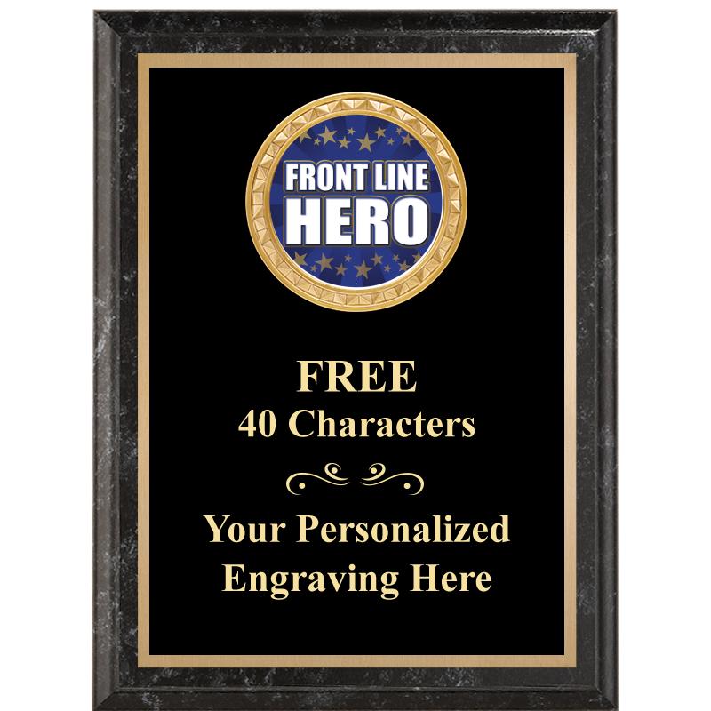 6X8 BLACK EXECUTIVE INSERT PLQ