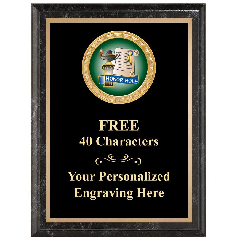 6X8 BLACK EXECUTIVE INSERT PLQ