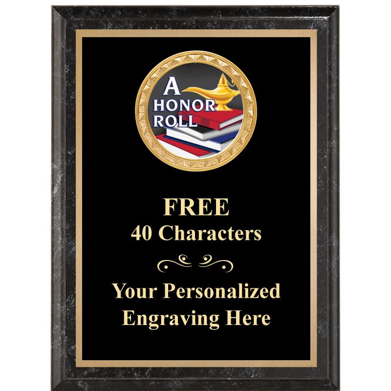 6X8 BLACK EXECUTIVE INSERT PLQ