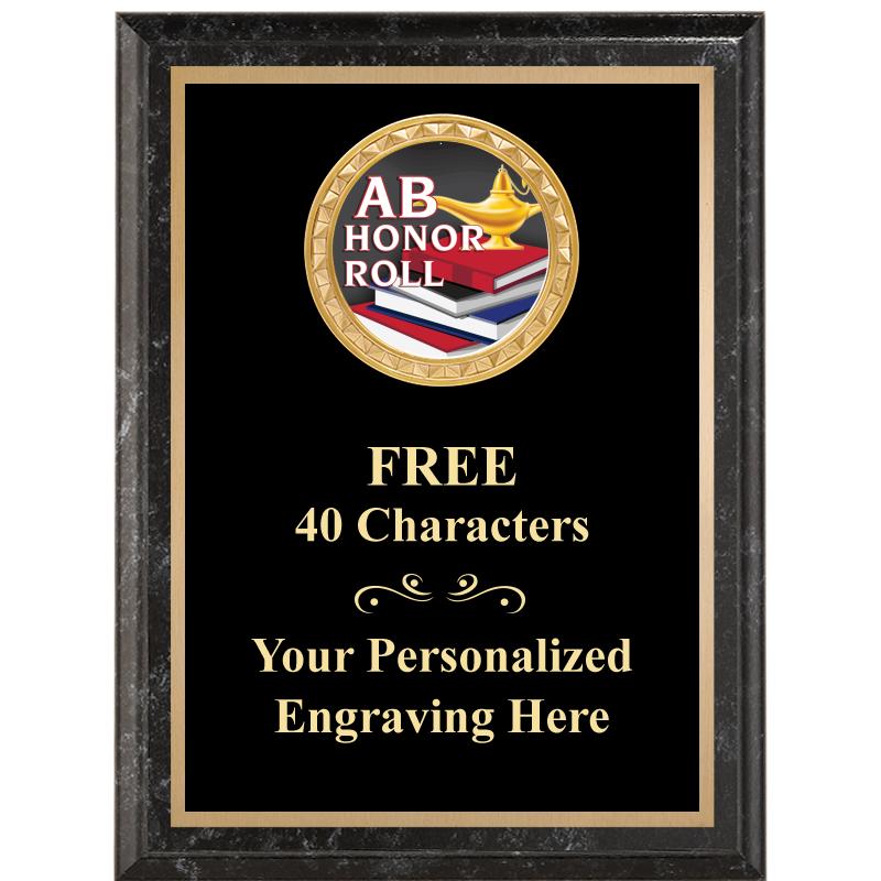 6X8 BLACK EXECUTIVE INSERT PLQ