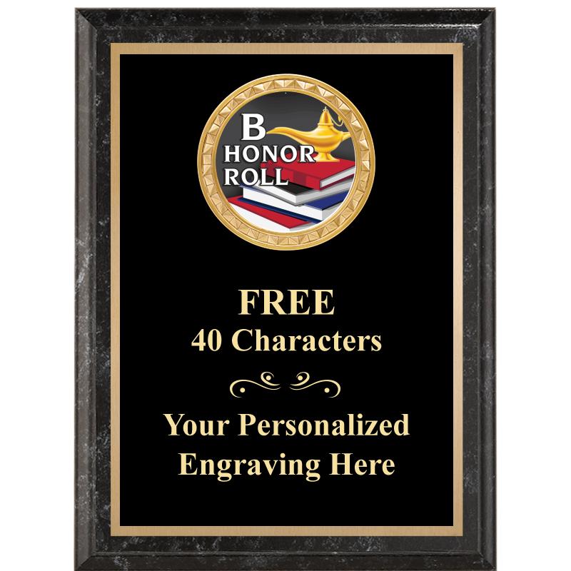 6X8 BLACK EXECUTIVE INSERT PLQ