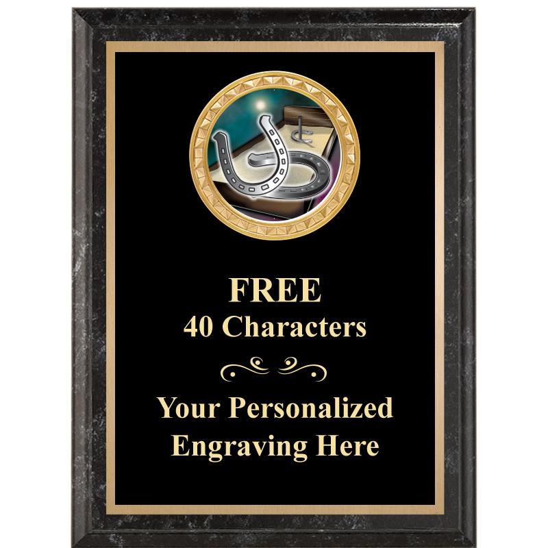 6X8 BLACK EXECUTIVE INSERT PLQ