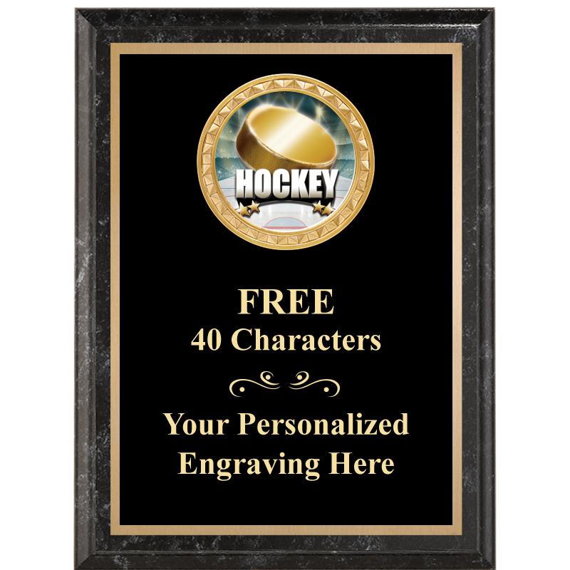 6X8 BLACK EXECUTIVE INSERT PLQ