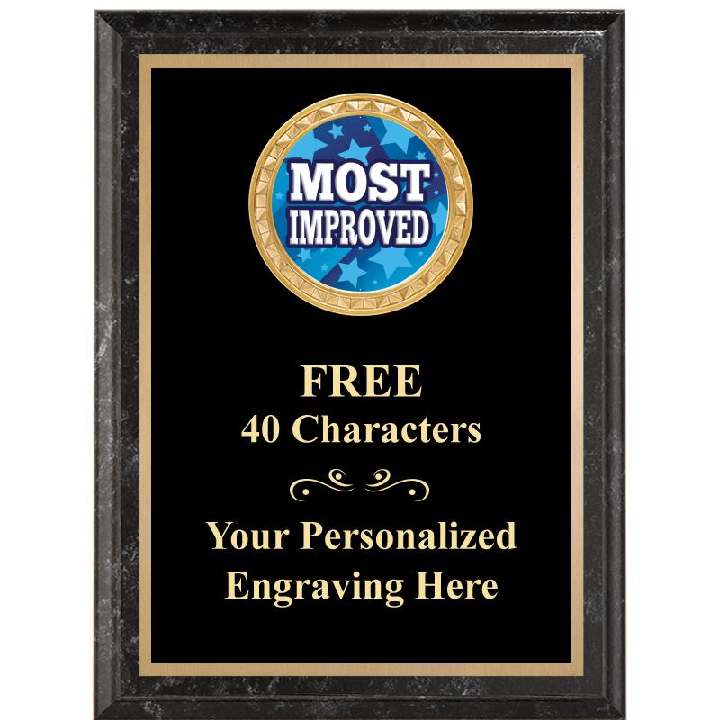 6X8 BLACK EXECUTIVE INSERT PLQ