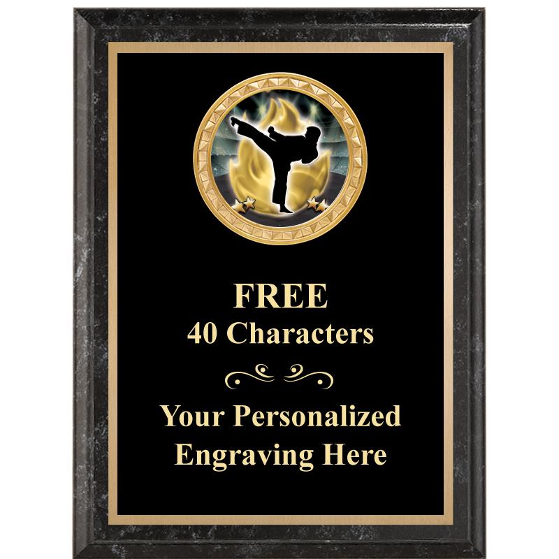 6X8 BLACK EXECUTIVE INSERT PLQ