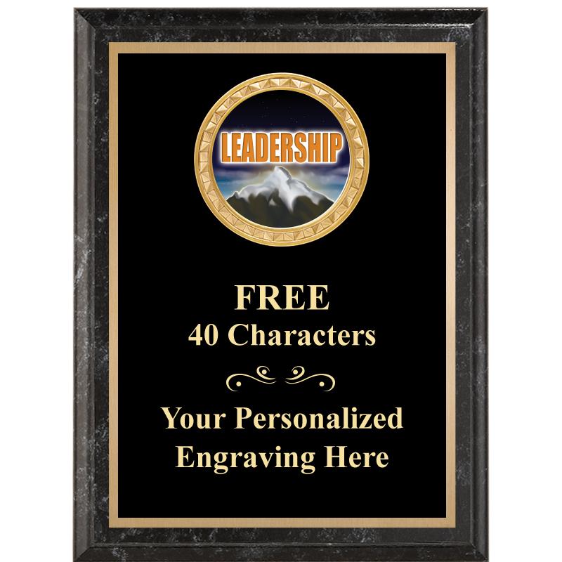 6X8 BLACK EXECUTIVE INSERT PLQ