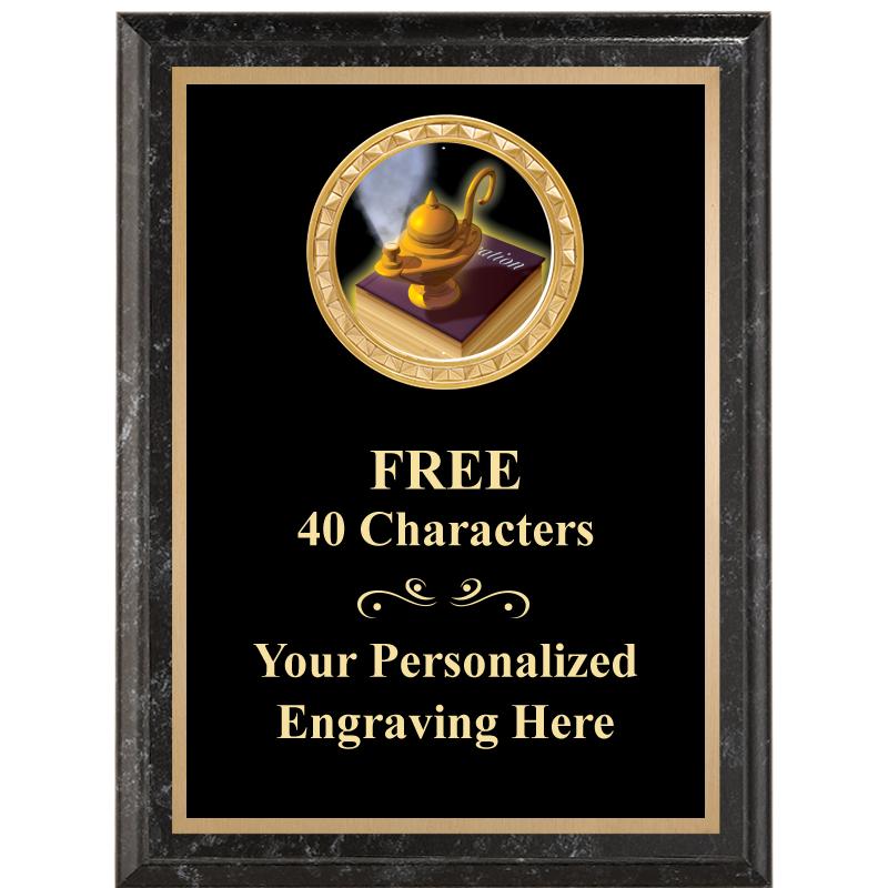 6X8 BLACK EXECUTIVE INSERT PLQ