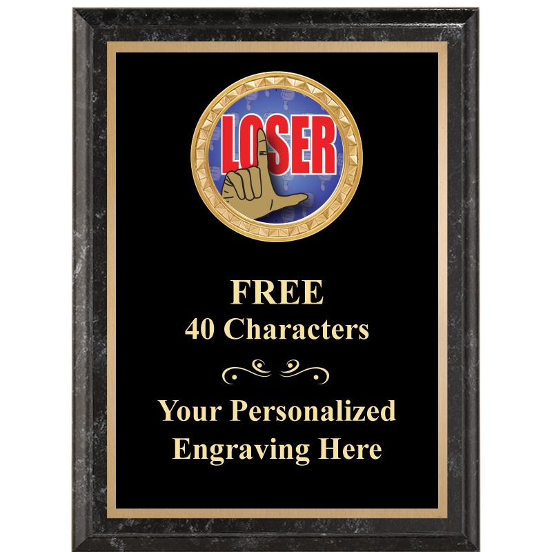 6X8 BLACK EXECUTIVE INSERT PLQ