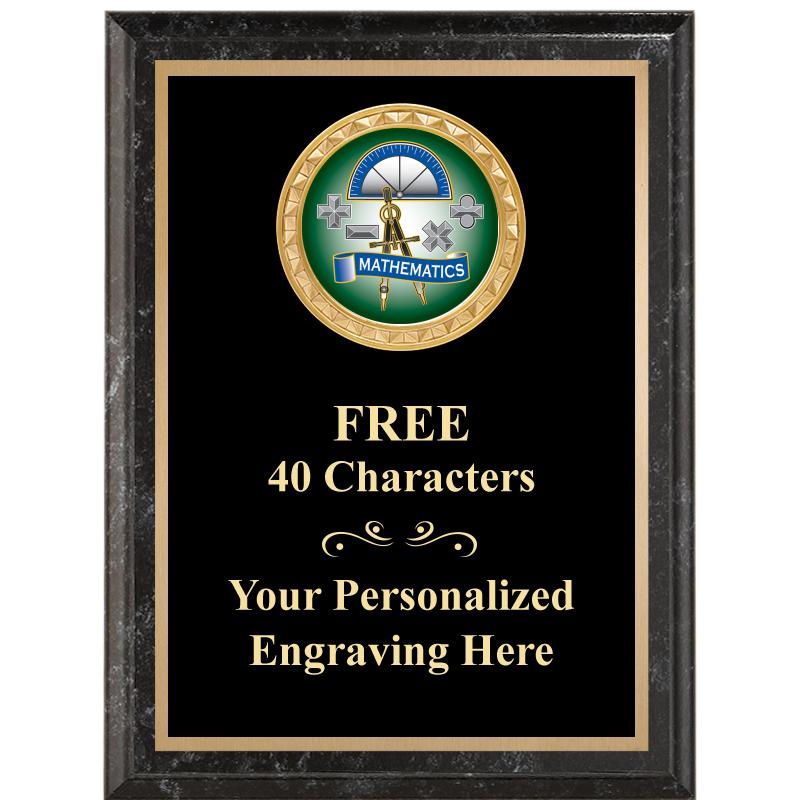 6X8 BLACK EXECUTIVE INSERT PLQ