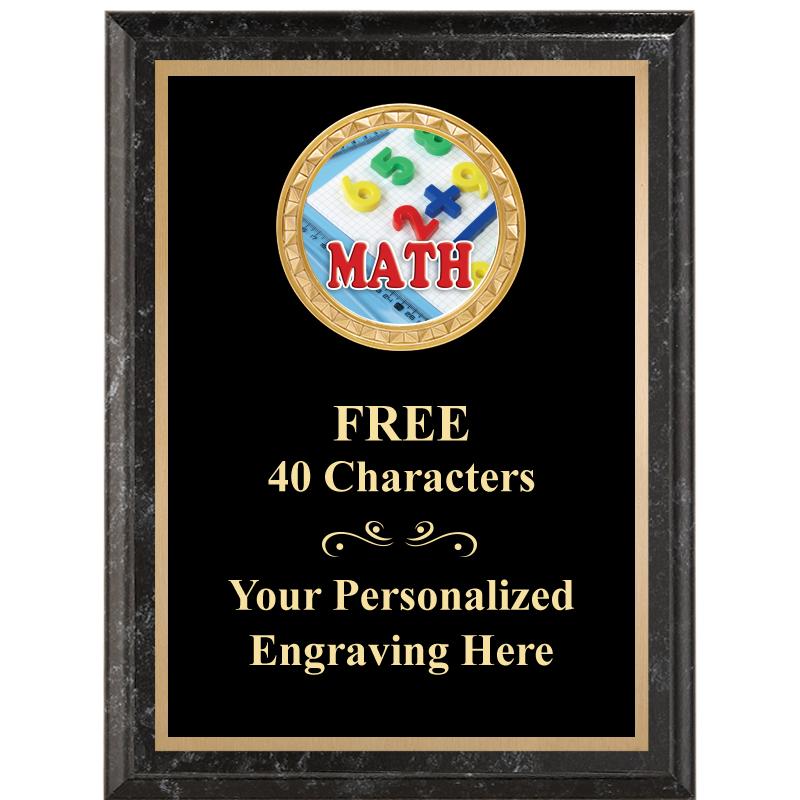 6X8 BLACK EXECUTIVE INSERT PLQ