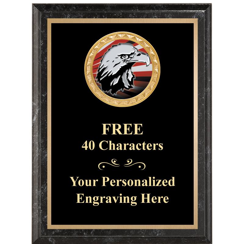 6X8 BLACK EXECUTIVE INSERT PLQ